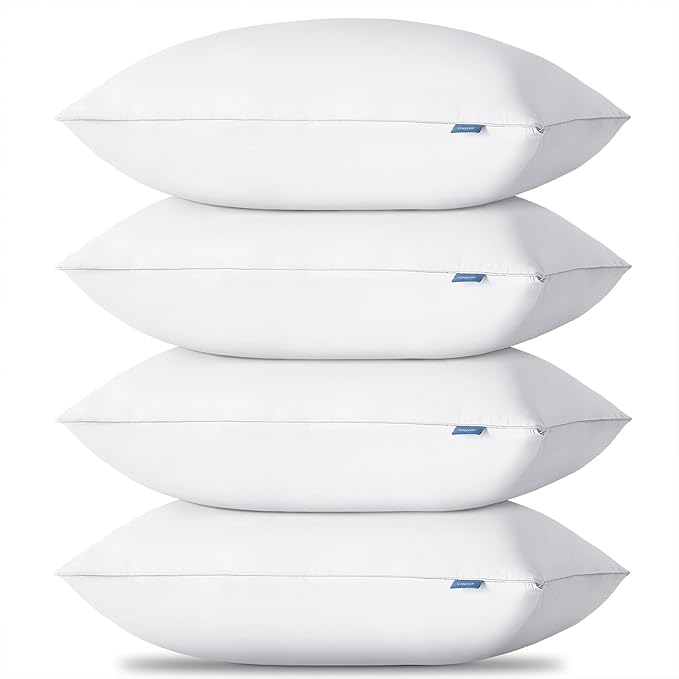 CozyLux Pillows Standard Size Set of 4, Hotel Quality Bed Pillows by CozyLux