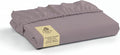 Linen Home 100% Cotton Percale Weave Fitted Sheet, King Size, Prelude Purple by LINENHOME