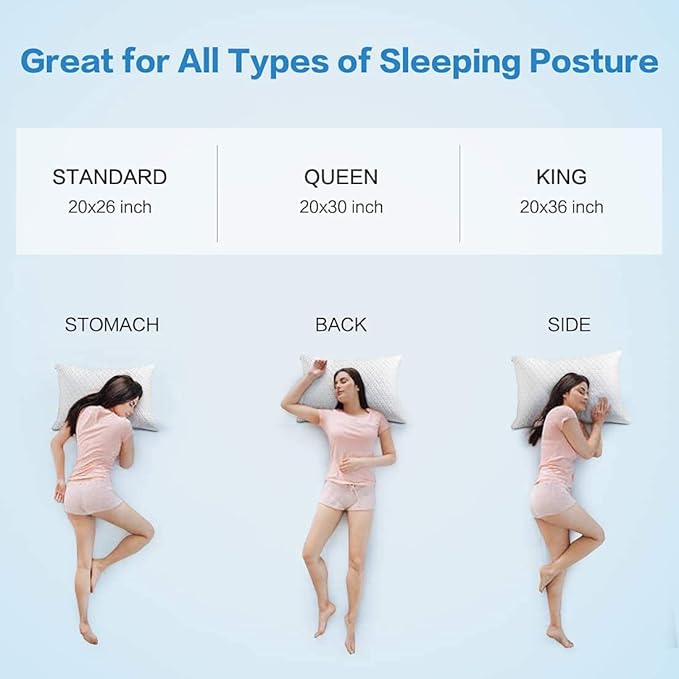 KEYOOHOME Shredded Memory Foam Pillows - Image 8