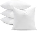 puredown® 22x22 Feather Down Pillow Inserts, 4 Pack Throw Pillow Inserts by Puredown