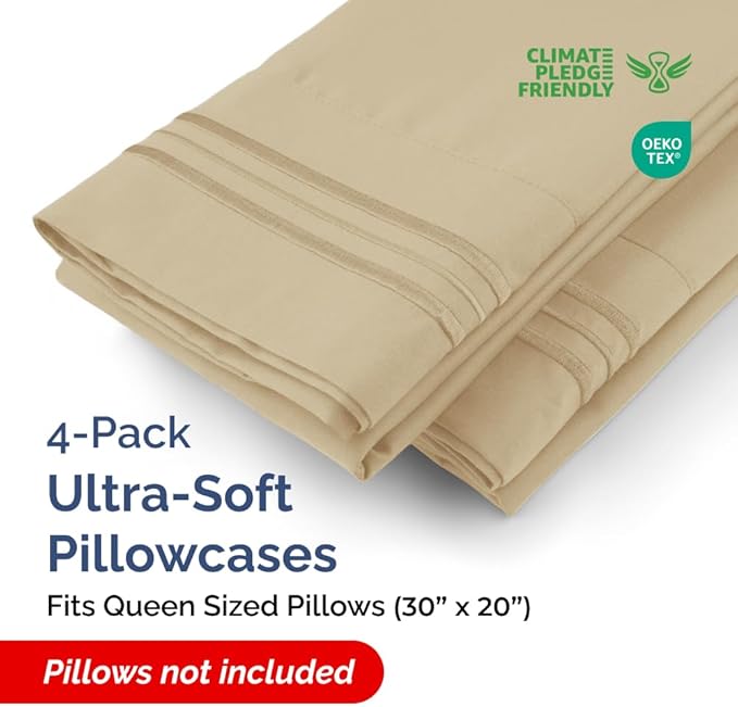Queen Pillow Cases Set of 4 - Image 2