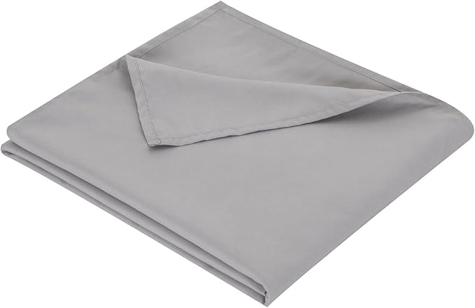 King Flat Sheet Only， 108x102Inch Light Gray by Hotella