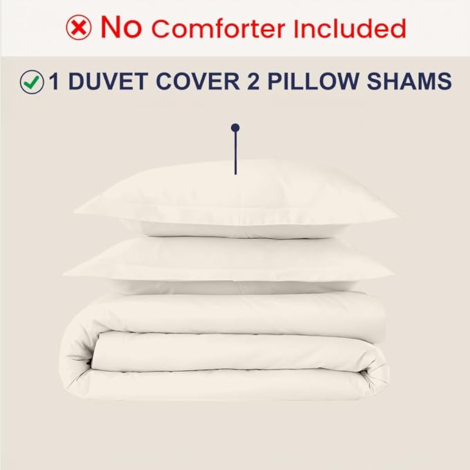 Kotton Culture 3 Pc 120"x120" Duvet Cover Set Super King Plus/Super Oversize - Image 2