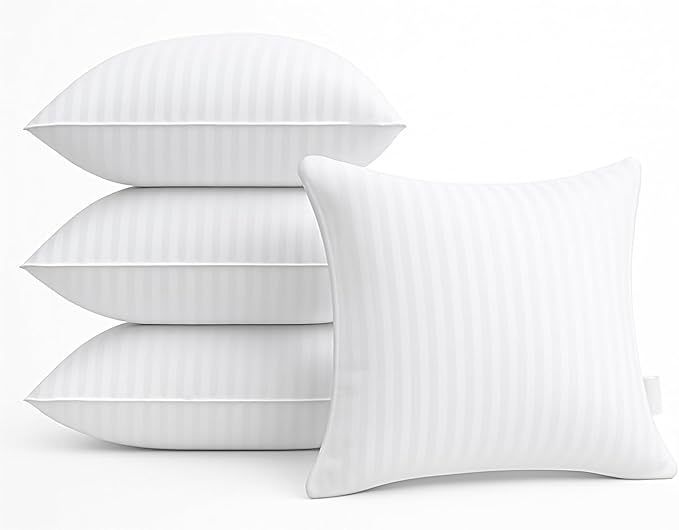 Oubonun 22 x 22 Throw Pillow Inserts, Firm and Fluffy Decorative Square Pillows by Oubonun