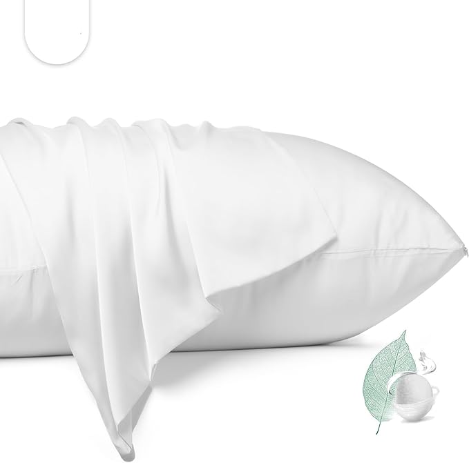 100% Mulberry Silk Pillowcase 2 Pack, Standard Size Silk Pillow Cases by Unknown