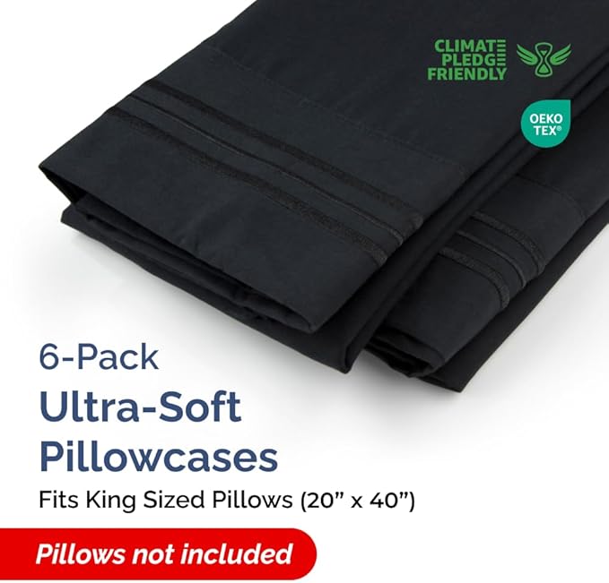 King Pillow Cases Set of 6 - Image 2