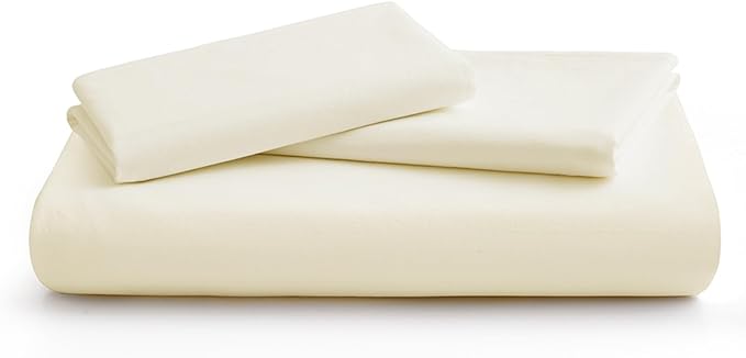 Cream White Cotton Duvet Cover Full Size, Linen-Like Natural Bedding Set - Image 7