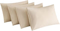 MINIPANDA Beige Pillow Cases Set of 4 Queen Size by Unknown