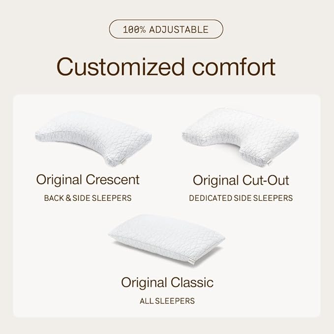 Coop Home Goods Original Cut-Out Adjustable Pillow, Queen Size Bed Pillows - Image 9