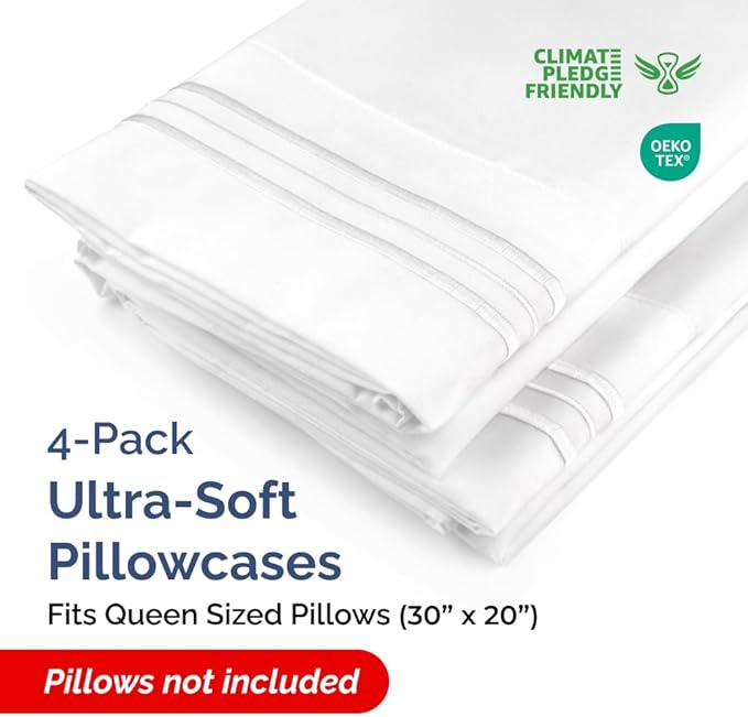 Queen Pillow Cases Set of 4 - Image 2
