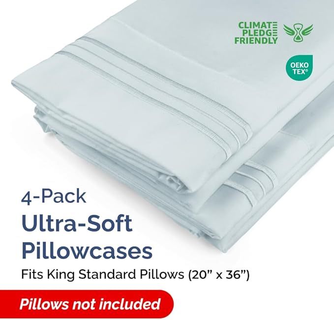 King Standard Pillow Cases Set of 4 - Image 2