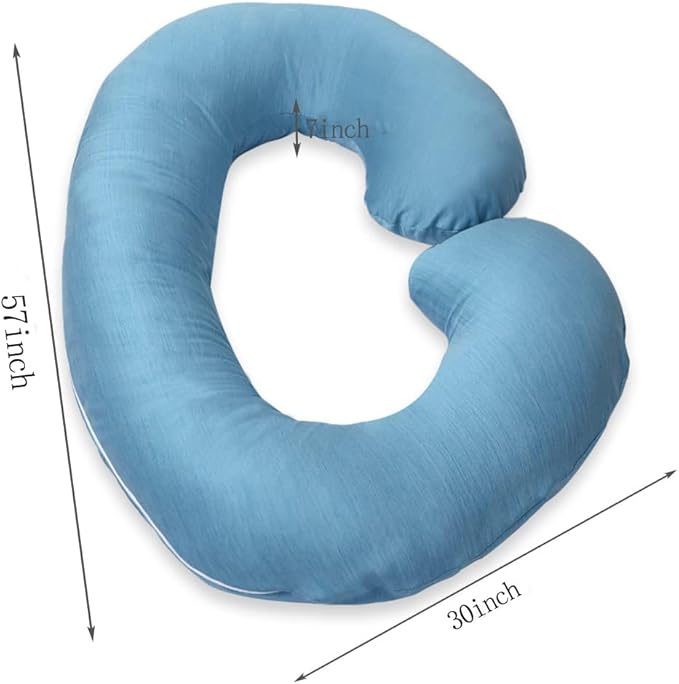 1 MIDDLE ONE Pregnancy Pillow, C Shaped Full Body Pillow - Image 8