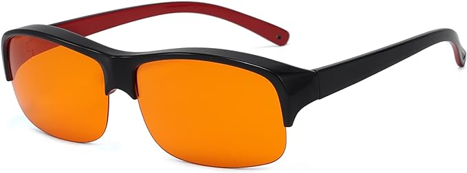 Eyekepper 100% Anti-Blue Light Blocking Fitover Glasses Wear Over Computer by Eyekepper