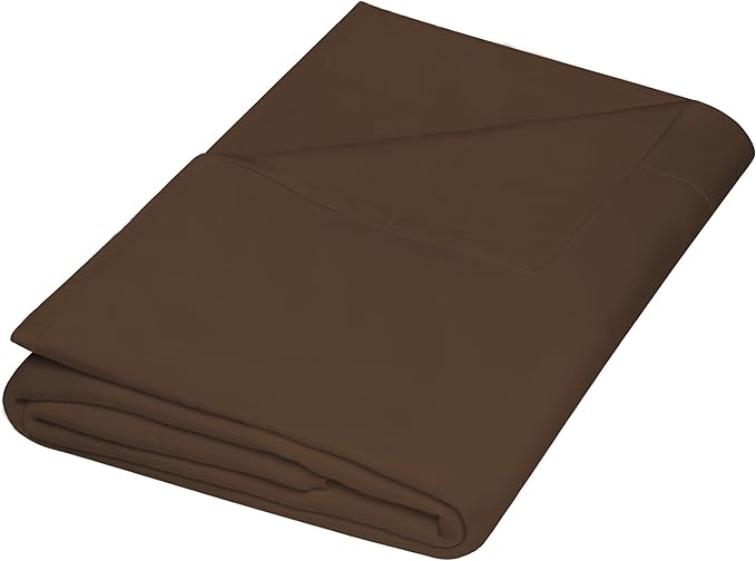 ZPECC Queen Flat Sheet Only 1 Pack, Durable Brown Top Bed Sheets Hypoallergenic by ZPECC-ABrandThatHasBeenFocusedOnBabyProductsFor18Years