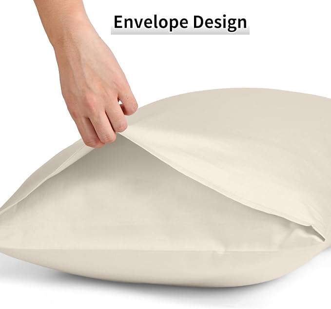 Warmstar Cotton Pillow Cases King Size Set of 2, 600 Thread Count Pillowcases - Image 5