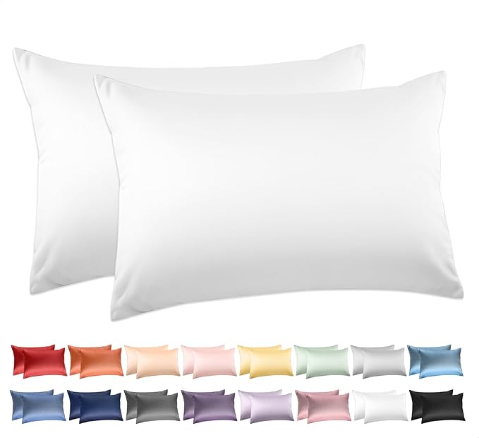Deep Dream 100% Cotton King Size Pillow Cases Set of 2, 600 Thread Count Cotton by DeepDream