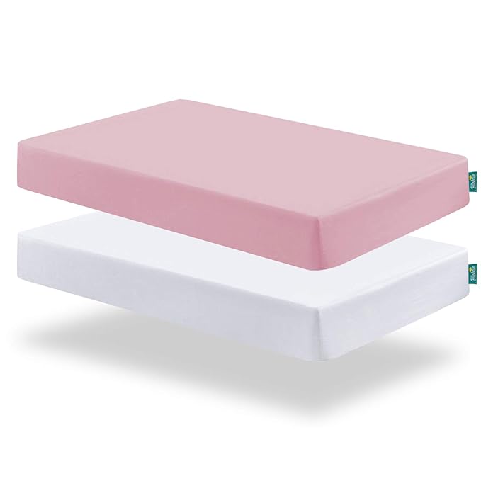 Biloban Crib Sheets Fitted, 2 Pack Crib Sheet Fits by Bilobanbabybedding