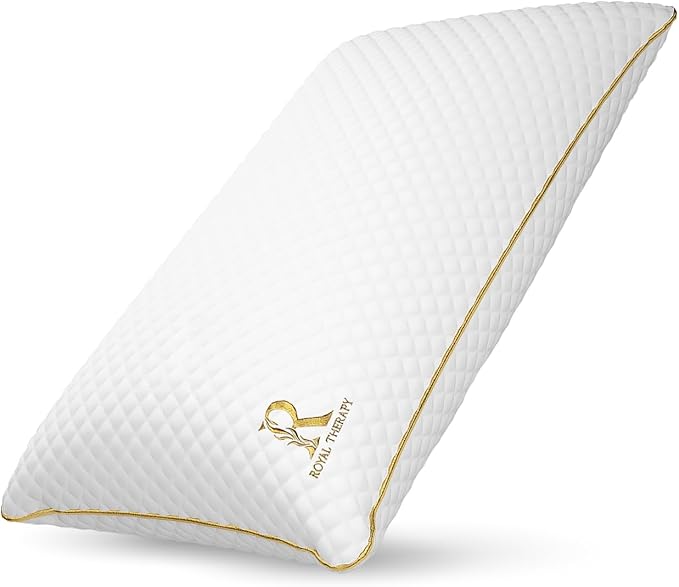Royal Therapy Queen Memory Foam Pillow, Adjustable Shredded Odor-Free Pillow - Image 2