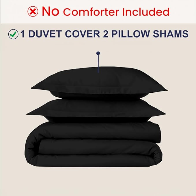 Kotton Culture 3 Pc Duvet Cover King Size Set-100% Egyptian Cotton 600 Thread - Image 2