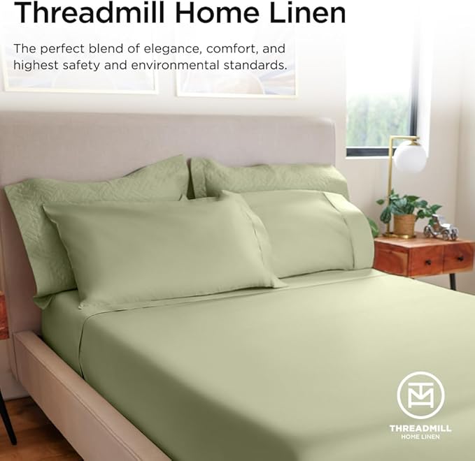 Threadmill Luxury 800 Thread Count California King 100% Cotton Sheets - Image 8