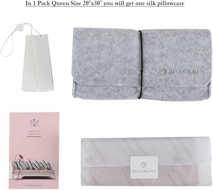 DISANGNI 100% Natural Mulberry Silk Pillow case - Image 3