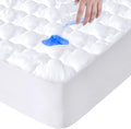 Twin Extra Long Mattress Protector Pad Waterproof Quilted, Breathable & Cooling by SpringspiritBedding