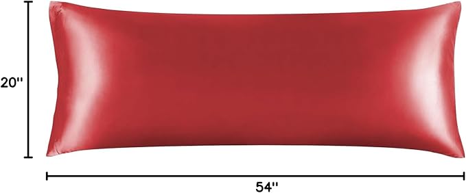 BEDELITE Satin Body Pillow Cover, Super Soft and Cooling Body Pillow Pillowcase - Image 7