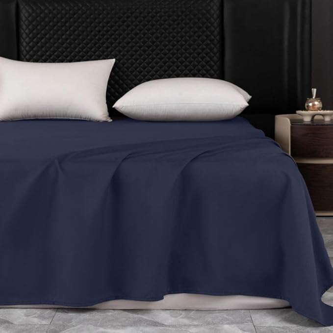 Microfiber Queen Bedding Flat Sheet, Ultra Soft and Wrinkle, Stain Resistant - Image 2