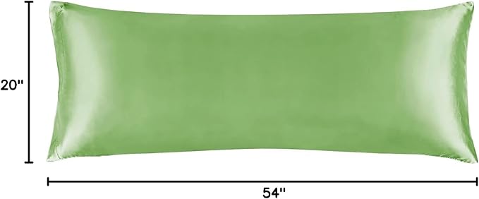 BEDELITE Satin Body Pillow Cover, Super Soft and Cooling Body Pillow Pillowcase - Image 8