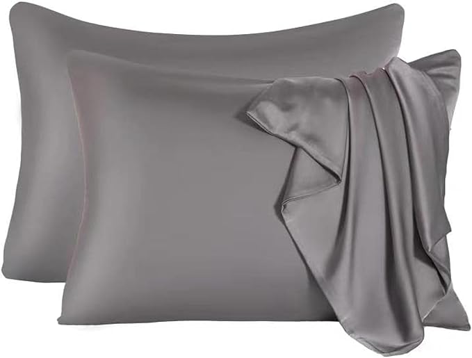 2 Pcs Mulberry Silk Pillowcase for Hair and Skin, Cooling Silk Pillow Case by SIYUAN