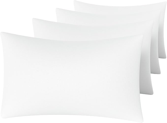MINIPANDA White King Size Pillow Cases Set of 4 by Unknown