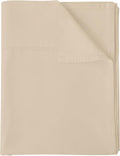Flat Sheet Only Twin Size, 400 TC 100% Egyptian Cotton Flat Sheet-Beige Cotton by ShunjieHome