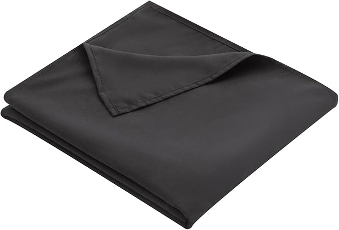 Full Flat Sheet Only， 80x96Inch Black by Hotella