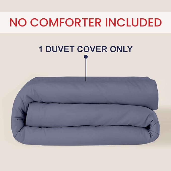 Kotton Culture 1 Pc California King Duvet Cover Only-100% Egyptian Cotton 600 - Image 2