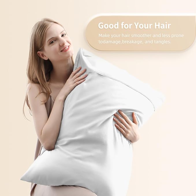 Queen Pillowcases, Cooling Viscose from Bamboo Pillow Covers - Image 2