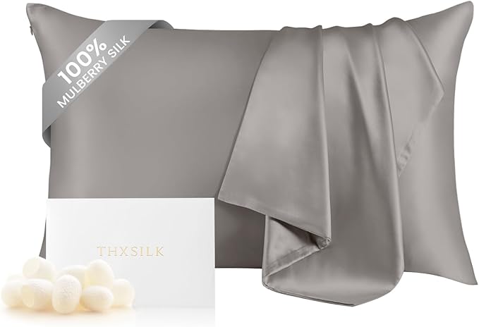 THXSILK 100% Mulberry Silk Pillowcase by THXSILK