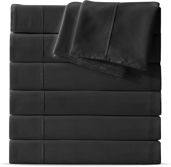 Maple&Stone Twin Flat Sheet 6 Pack, Premium Soft & Breathable, Brushed by MapleStone