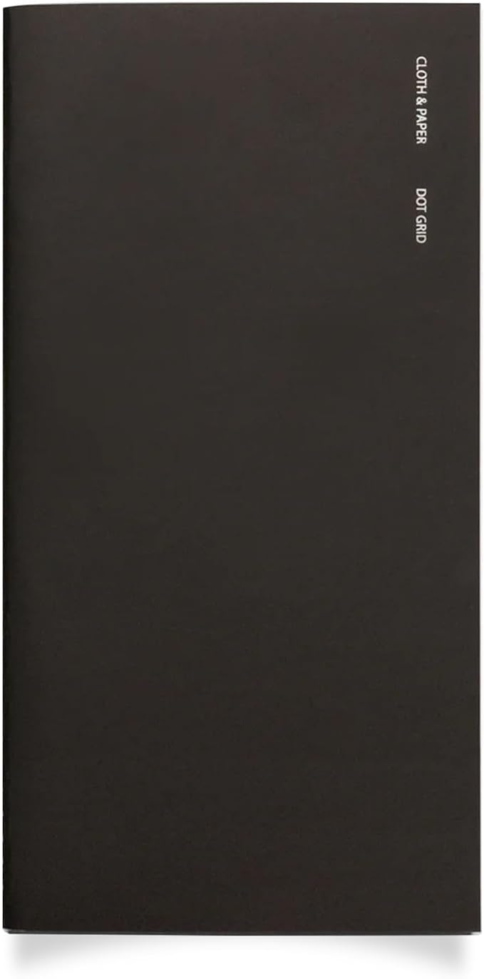 Cloth & Paper Travel Notebook | Dot Grid Journal – Avant Garde | A5 Slim Dotted by ClothandPaper