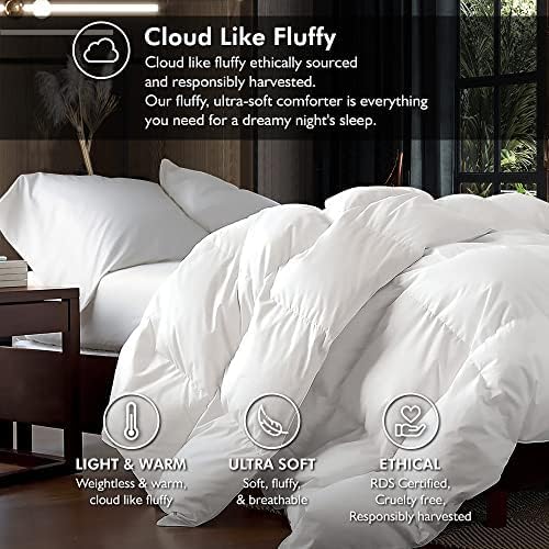 Luxurious Queen Size Goose Down Fiber Waterfowl Feather Fiber Comforter - Image 3