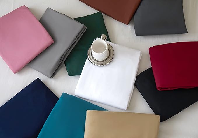 Bedding King Size Fitted Sheet Only-King Size Deep Pocket Bottom Fitted Sheet - Image 5