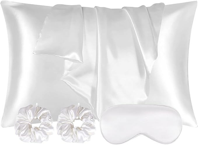 AUAUY 2 Pack Satin Silk Pillowcase, 19.69x29.53inches Silk Pillowcases by AUAUY