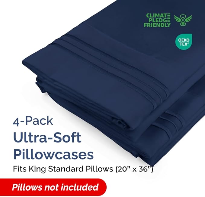 King Standard Pillow Cases Set of 4 - Image 2