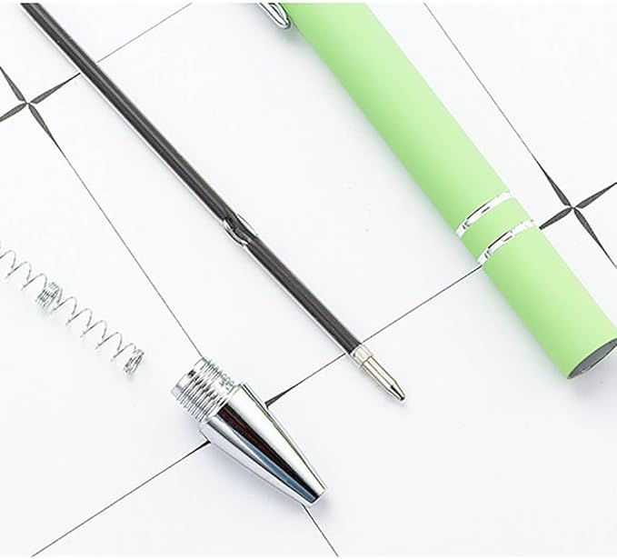 10-Pack Ballpoint Pens with Stylus Tip, Black Ink, 1.0mm Medium Point, Matte Metal Barrel, Assorted Colors – Soft Touch Grip for Office, School-DeskoryOffice