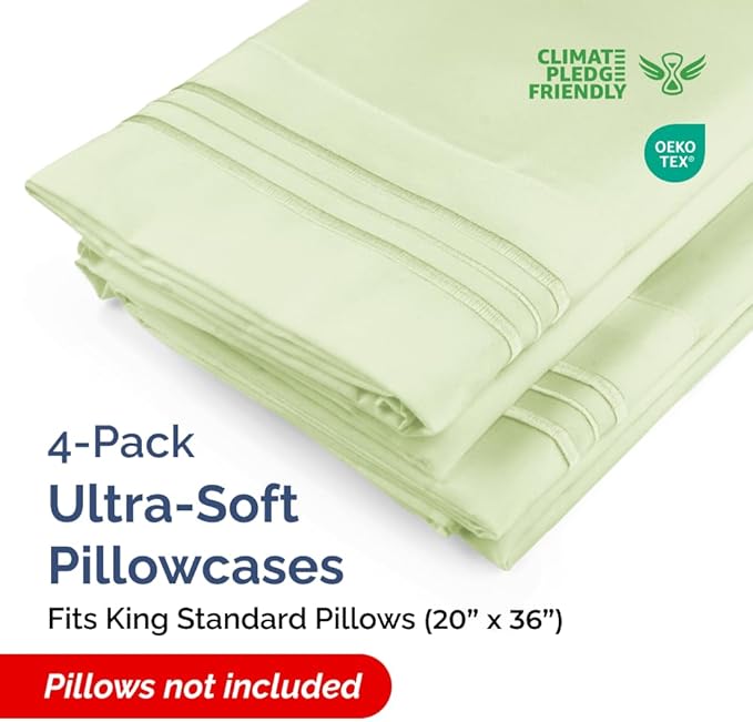 King Standard Pillow Cases Set of 4 - Image 2