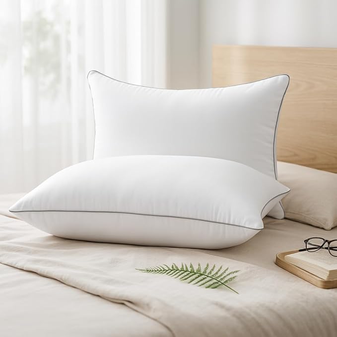HUXMEYSON Pillows Standard Size Set of 4, Bed Pillows Set of 4, Down - Image 6