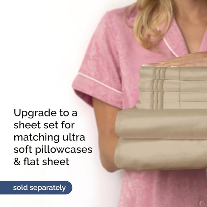 Extra Deep King 400 Thread Count Cotton Fitted Sheet - Image 7