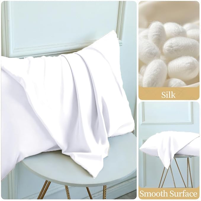 Mulberry Silk Pillowcase for Hair and Skin Queen Size 20"X 30" - Image 9