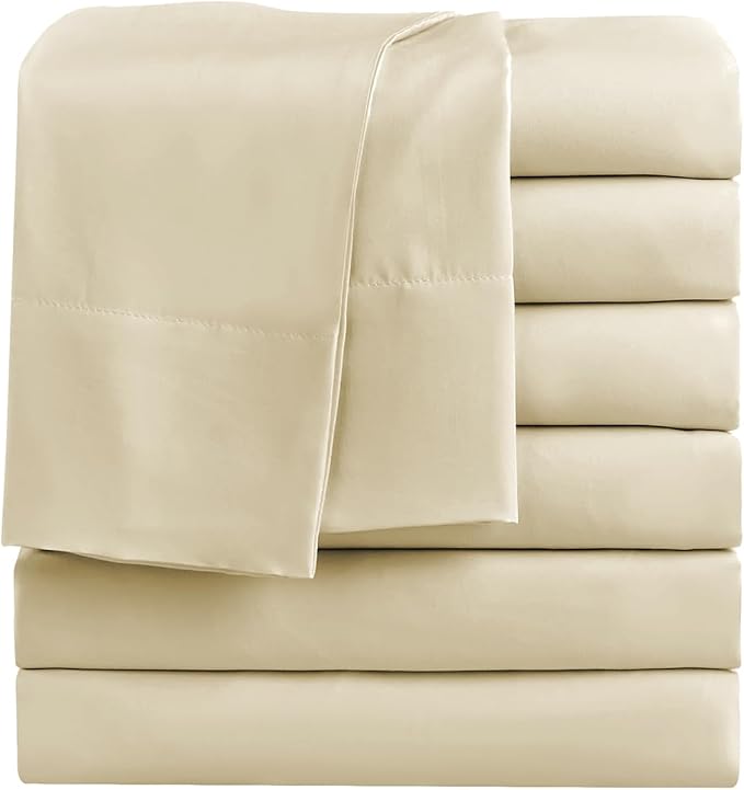 FreshCulture King Flat Sheets Only, Soft Microfiber Bedding Sheets by FreshCulture