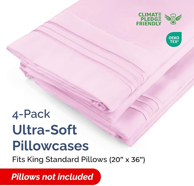 King Standard Pillow Cases Set of 4 - Image 2