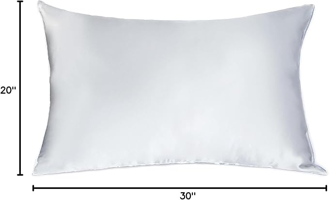 MANSPHIL Gray Queen 6A Mulberry Silk Pillowcase - Image 8